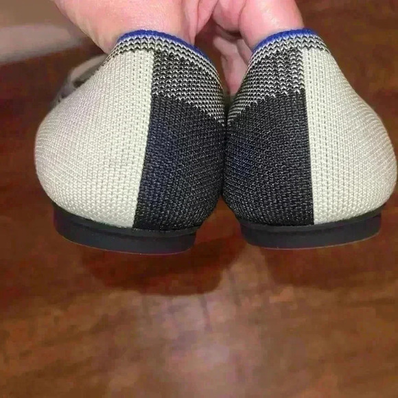 Rothy’s Retired Bluffalo White and Black Plaid Flats - Picture 6 of 9